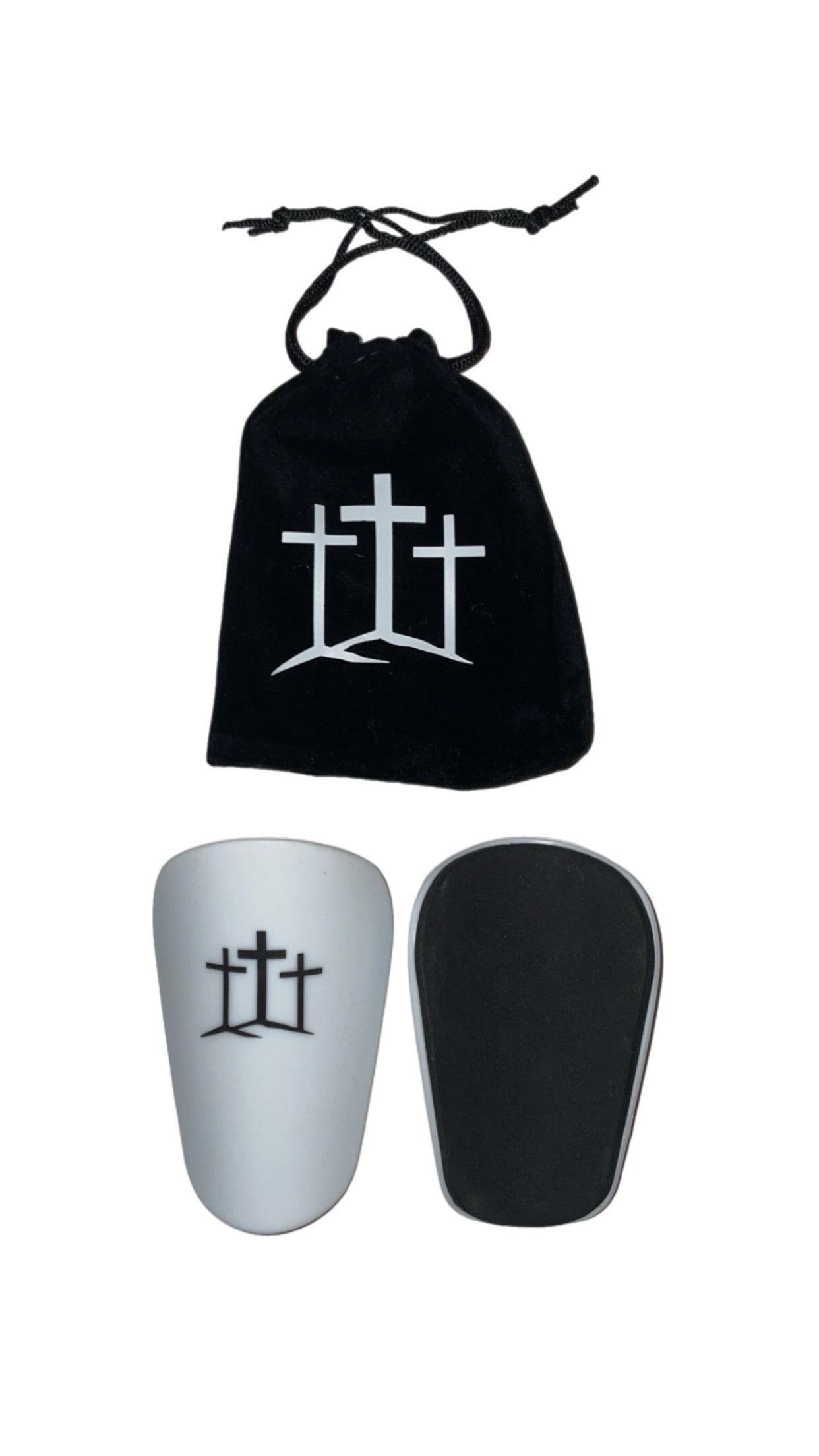 Small Shin Guards "Three Cross"