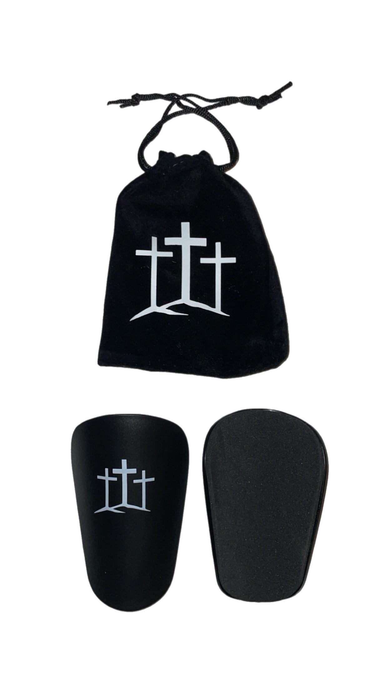 Small Shin Guards "Three Cross"