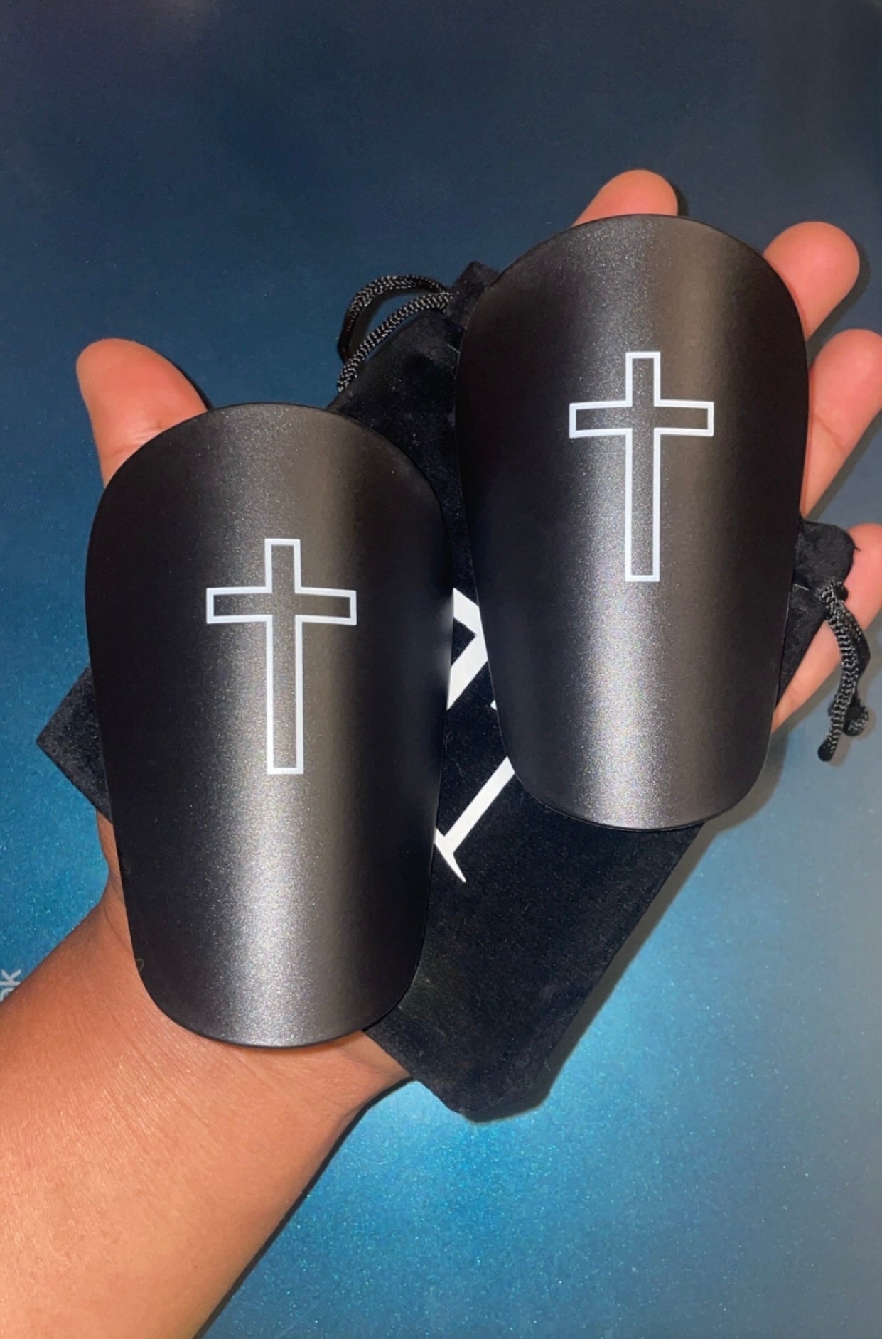 Small Shin Guards "Cross"