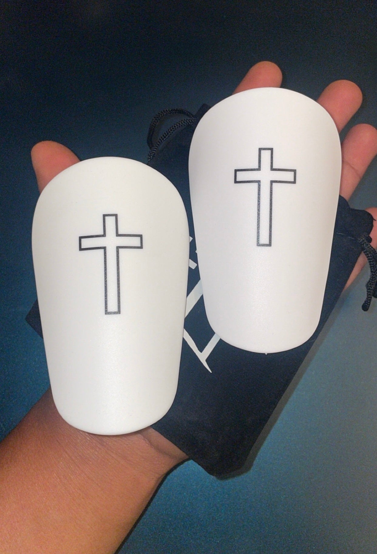 Small Shin Guards "Cross"